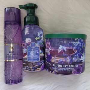 Bath & Body Works Blueberry Bellini Set - Purple and Green